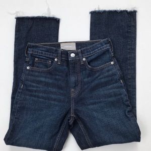 Everlane High Rise Crop Kick Straight Flare Jean